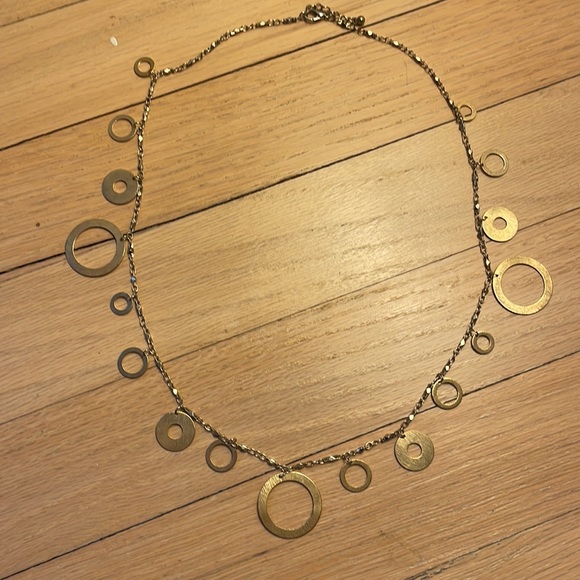 Jewelry - Whimsical Necklace with Various Size and Width Circles